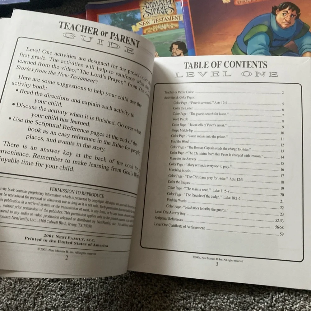 HUGE Nest Sunday School Animated Stories DVD & Reproducible Activity Book Set - Picture 15 of 16